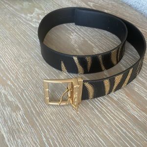 Michael Kors black/ gold belt, new, size M